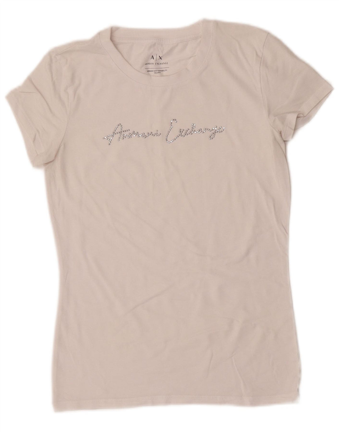 Γυναικείο γραφικό μπλουζάκι Armani Exchange Top UK 10 Small White