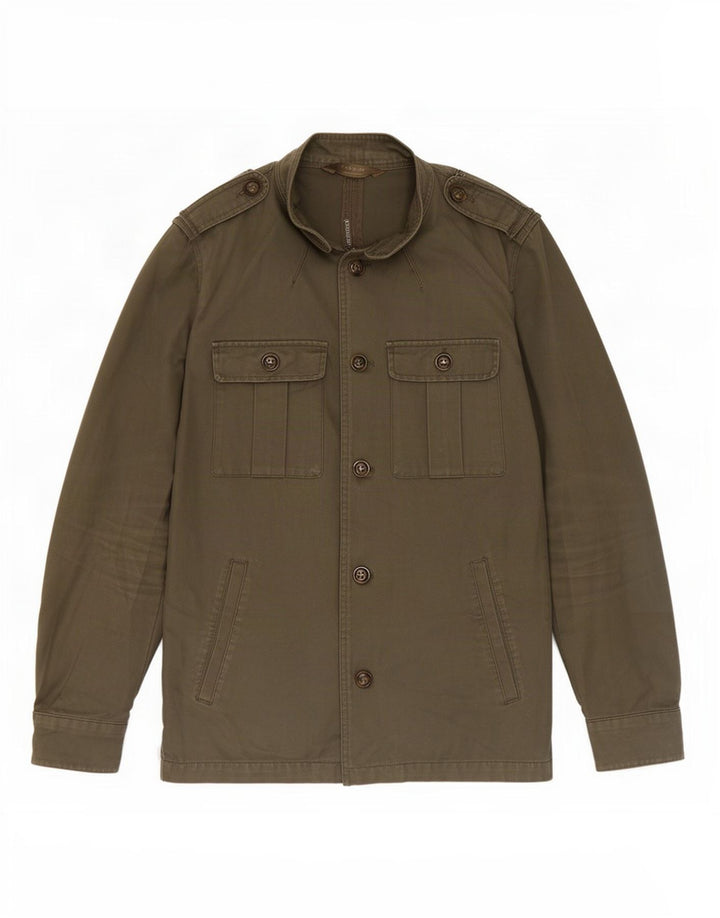 Zara Ανδρικό Military Jacket UK 38 Medium Khaki Cotton