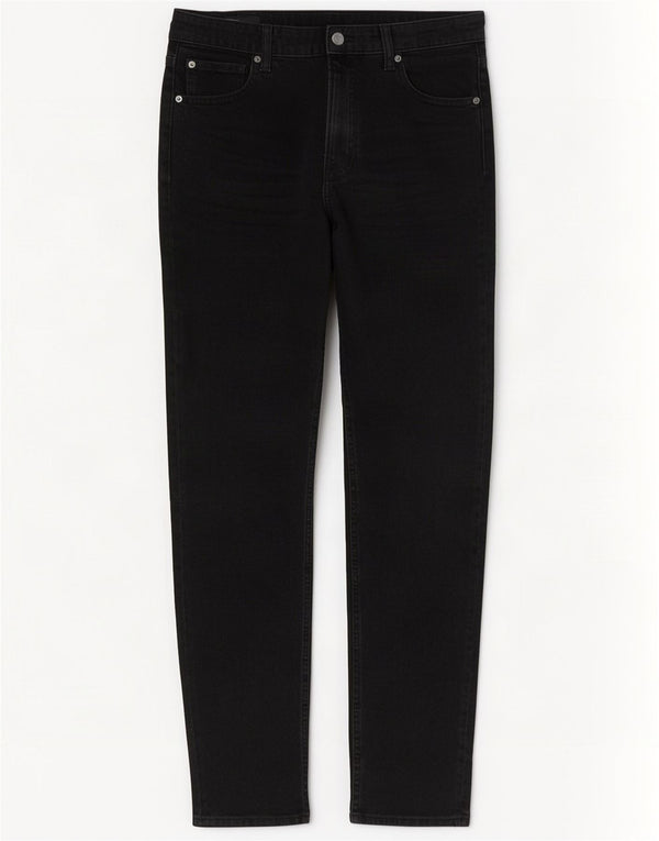 Zara Γυναικείο ψηλόμεσο τζιν EU 40 Medium W30 L30 Μαύρο βαμβακερό