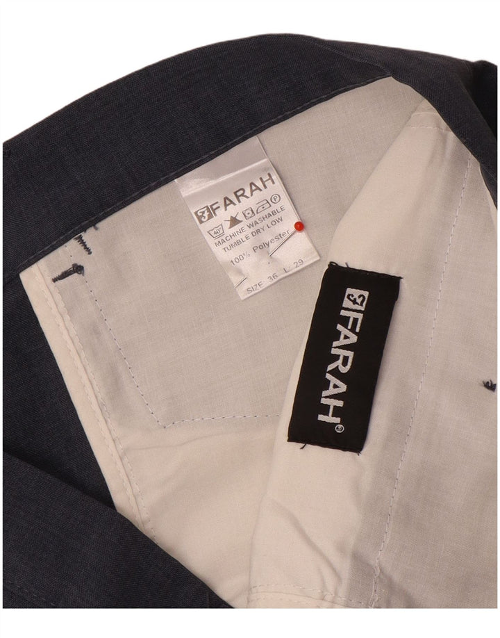 Farah Ανδρικό ίσιο casual παντελόνι W36 L29 Μπλε Πολυεστέρας