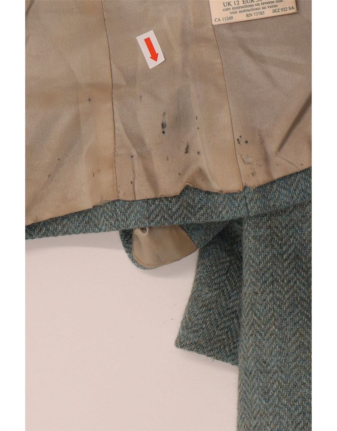 LAURA ASHLEY Γυναικείο σακάκι σακάκι 3 κουμπιών UK 12 μεσαίο μπλε μαλλί