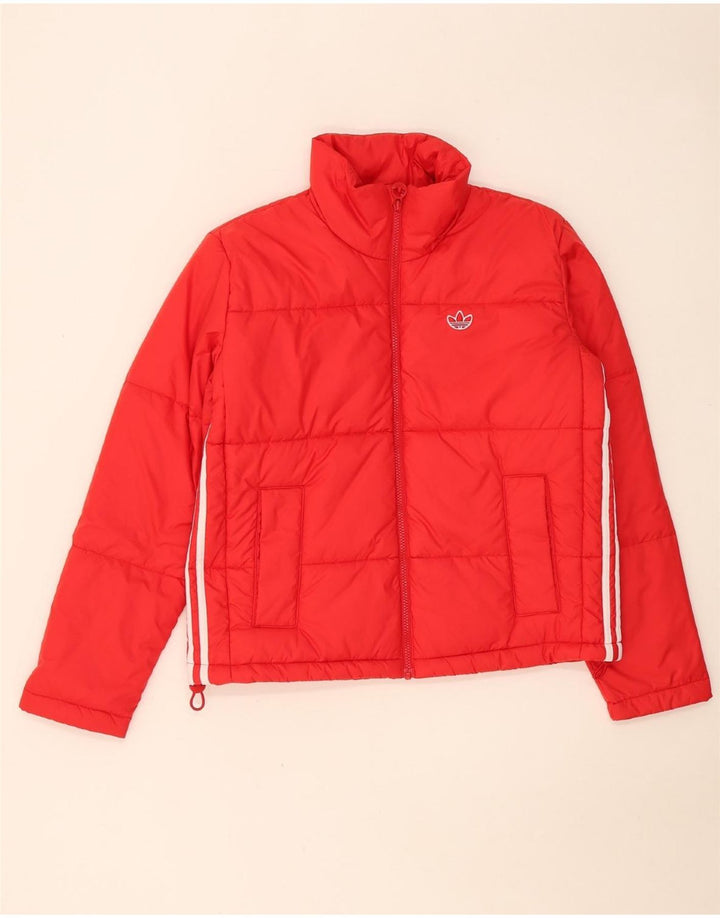 Adidas Γυναικείο μπουφάν με επένδυση UK 10 Small Red Polyester
