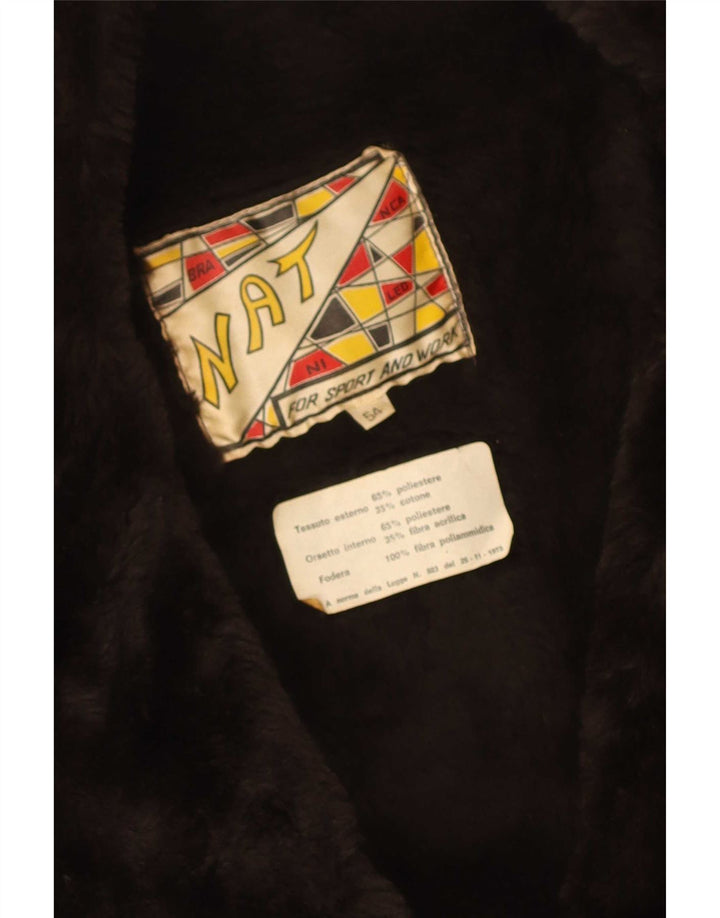 Vintage Ανδρικό Διπλό Παλτό EU 54 2XL Καφέ Πολυεστέρας