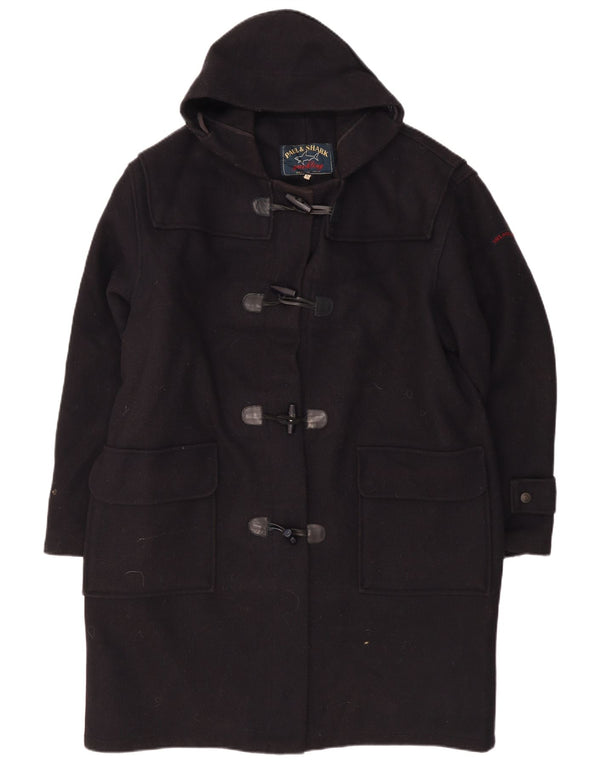 Paul & Shark Ανδρικό παλτό Duffle με κουκούλα UK 40 Large Navy Blue Wool