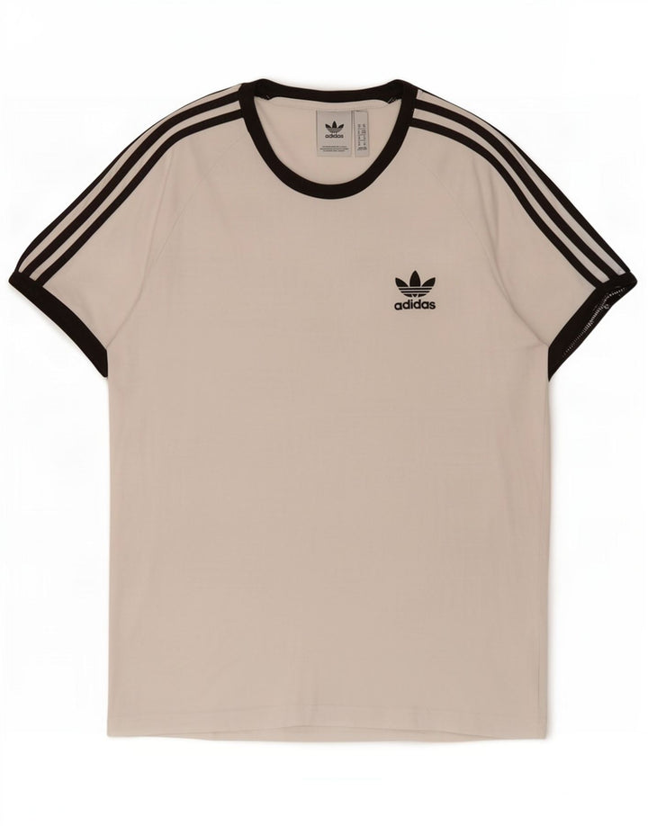 Ανδρικό T-Shirt Adidas Τοπ μεσαίο λευκό βαμβακερό