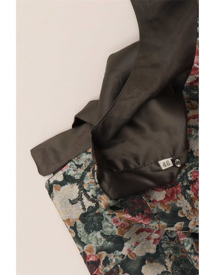 Vintage Ανδρικό Γιλέκο IT 46 Μικρό Πολύχρωμο Floral