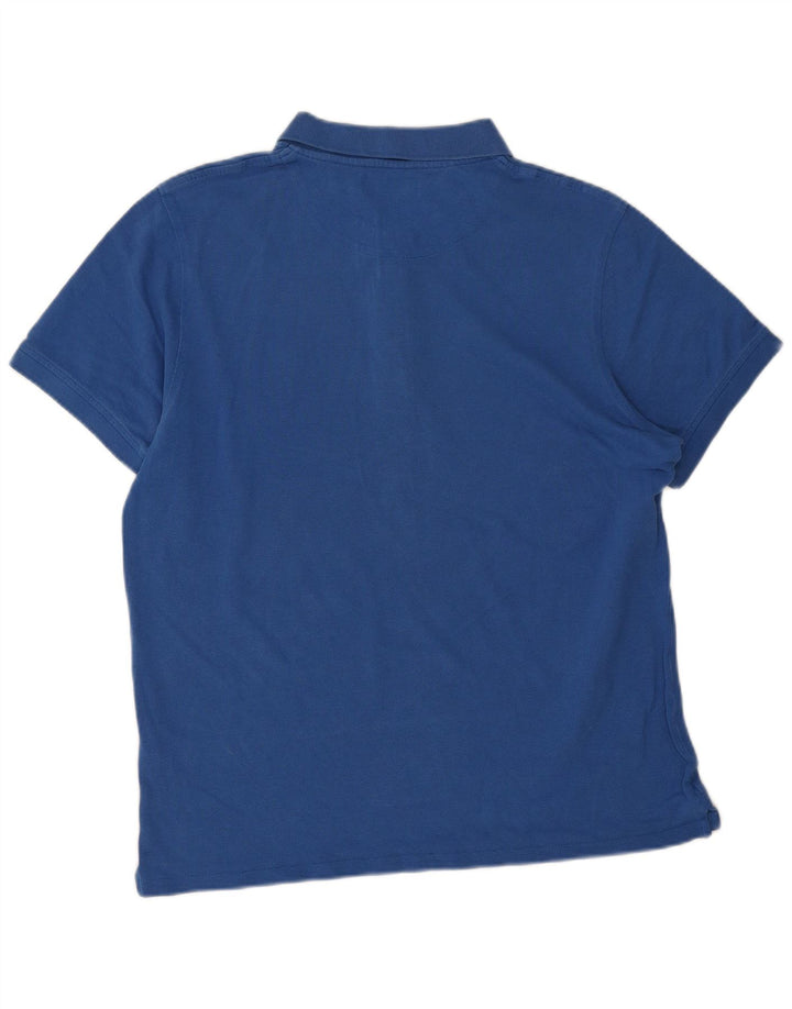 Lyle & Scott Ανδρικό πουκάμισο πόλο XL Μπλε βαμβακερό