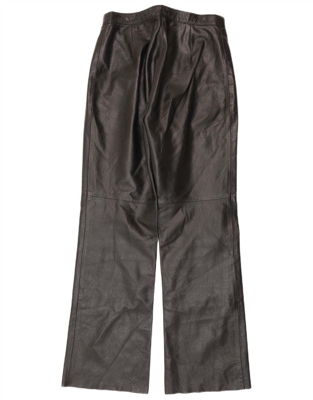 Vintage γυναικείο δερμάτινο παντελόνι IT 44 Medium W28 L30 μαύρο δέρμα