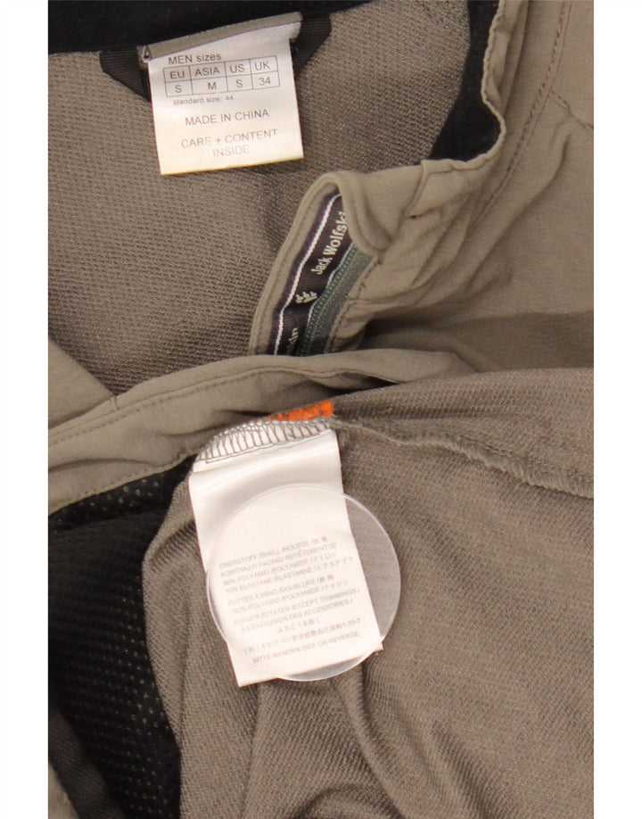 Jack Wolfskin Ανδρικό μπουφάν με φερμουάρ UK 34 Small Khaki Polyamide