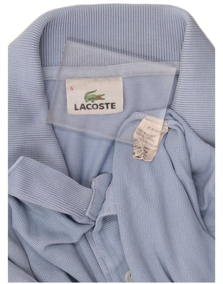 Ανδρικό μπλουζάκι πόλο Lacoste, μέγεθος 5, μεγάλο μπλε βαμβακερό