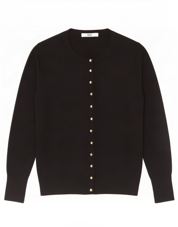 Zara Γυναικεία Ζακέτα UK 14 Large Μαύρο