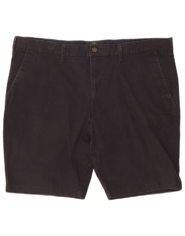 Ανδρικό σορτς Chino Marks & Spencer W40 XL μαύρο βαμβακερό