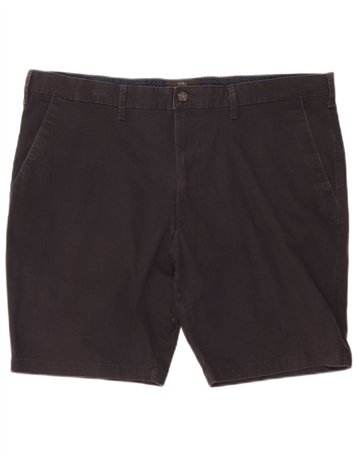 Ανδρικό σορτς Chino Marks & Spencer W40 XL μαύρο βαμβακερό