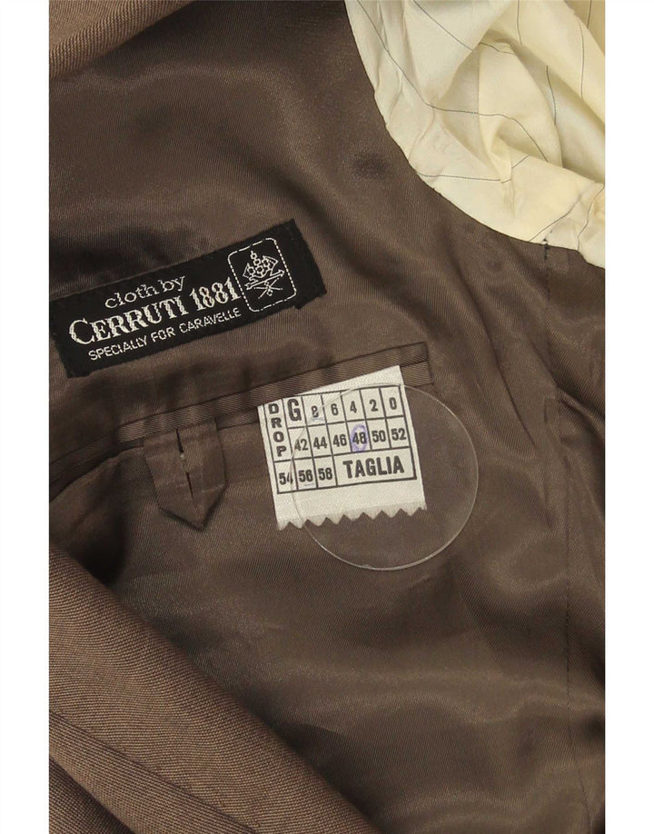 Cerruti 1881 Ανδρικό Μπουφάν Blazer 2 Κουμπιών IT 48 Μεσαίο Καφέ