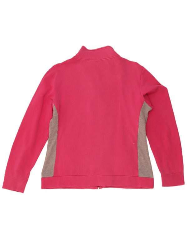 Ellesse γυναικεία αθλητική φόρμα Top Jacket UK 18 XL Pink Colourblock Cotton