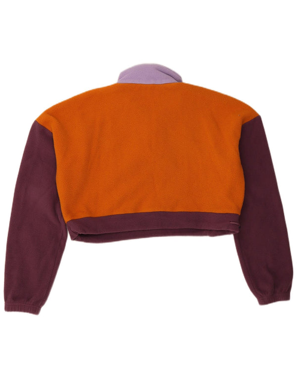 Lucy & Yak Γυναικεία υπερμεγέθη Crop Fleece Jumper UK 10 Small πολύχρωμα