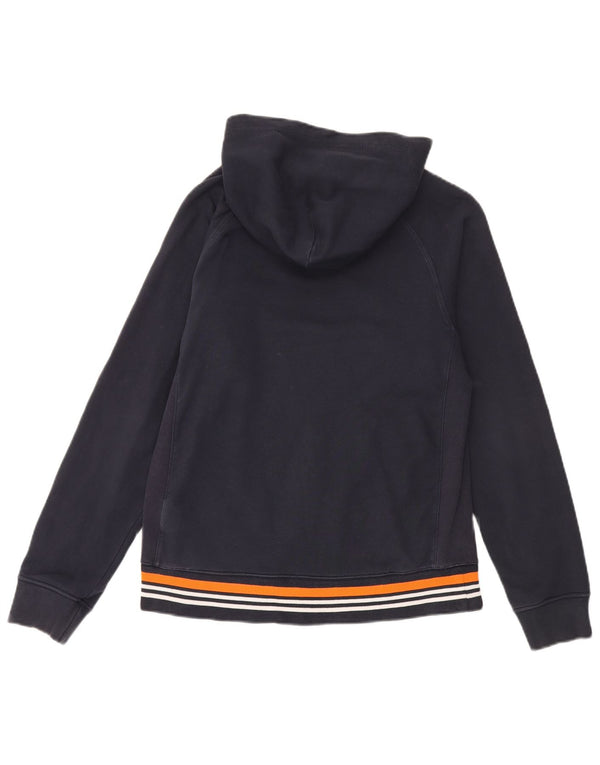 Champion Mens Hoodie Jumper Medium Navy Blue Cotton