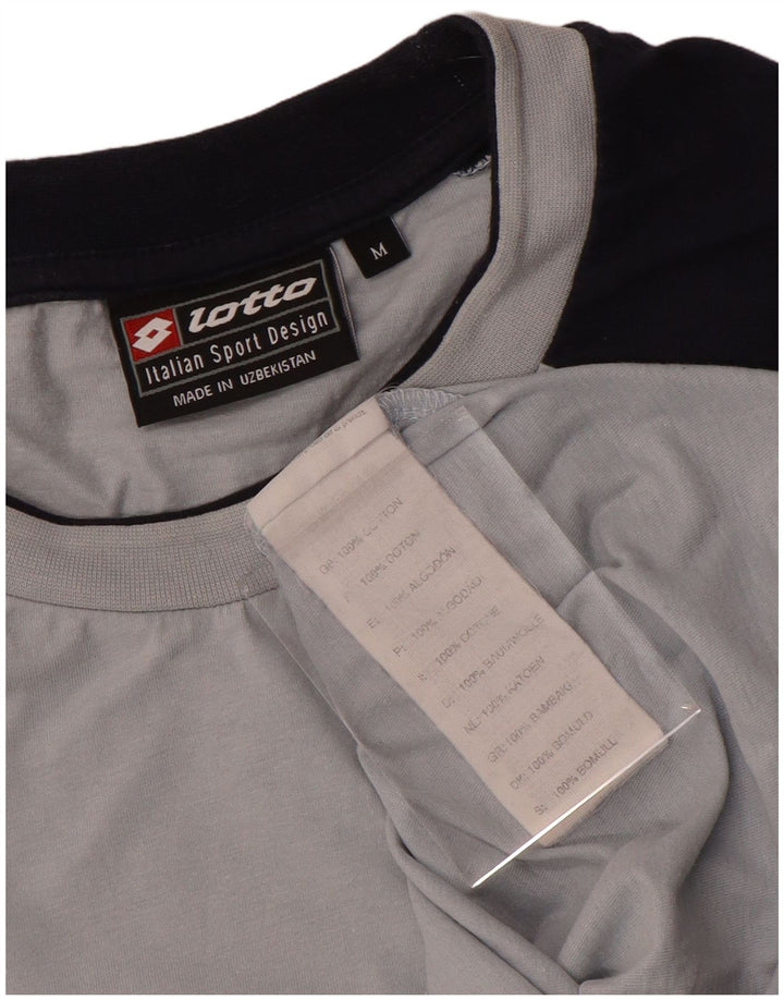 Ανδρικό γραφικό μπλουζάκι Lotto Top Medium Grey Colourblock Βαμβακερό
