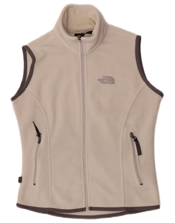 The North Face Womens Oversized Fleece Gilet UK 10 Small White Polyester