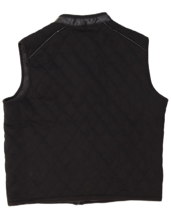 Zara Ανδρικό καπιτονέ Gilet UK 42 XL Μαύρος Πολυεστέρας