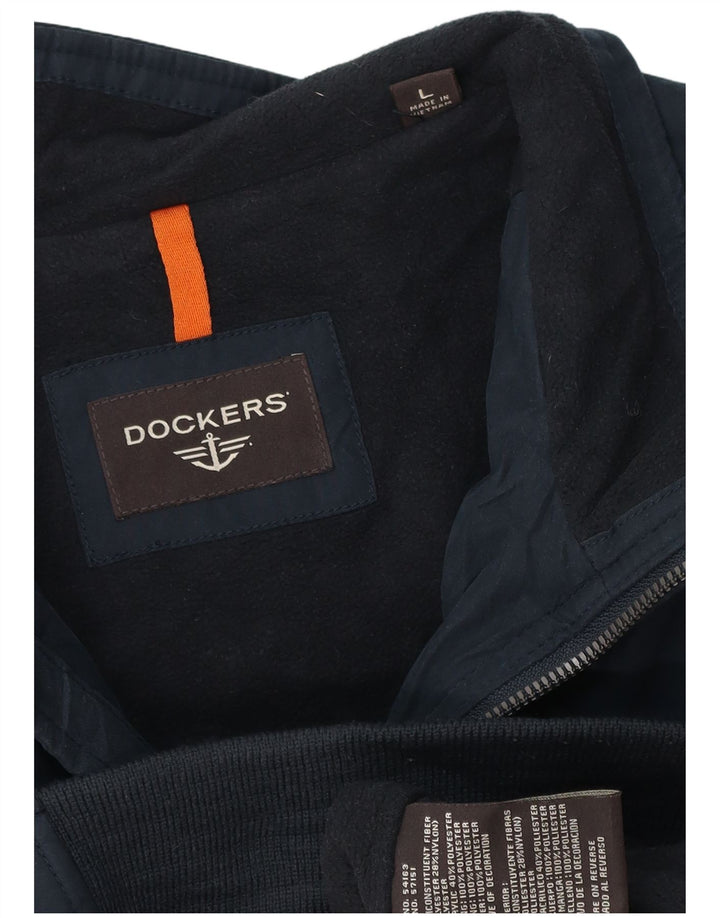 Ανδρικό μπουφάν DOCKERS Bomber UK 40 Large Navy Blue Polyester