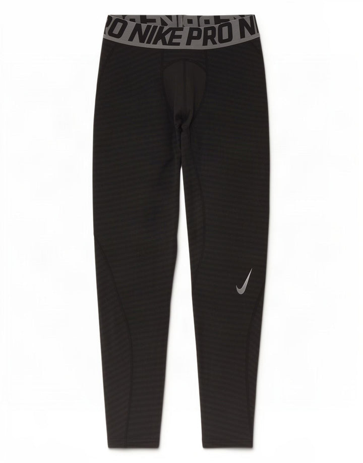 Ανδρικά γραφικά κολάν Nike Dri Fit, μεσαίο μαύρο ριγέ πολυεστέρα