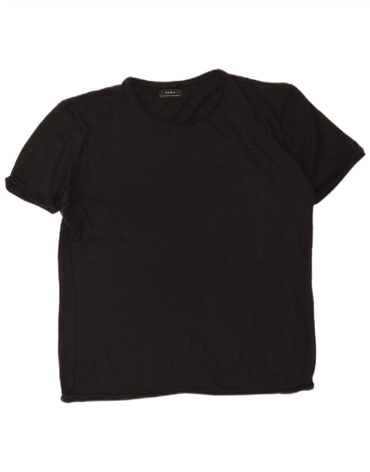 Zara Ανδρικό T-Shirt Top XL Μαύρο