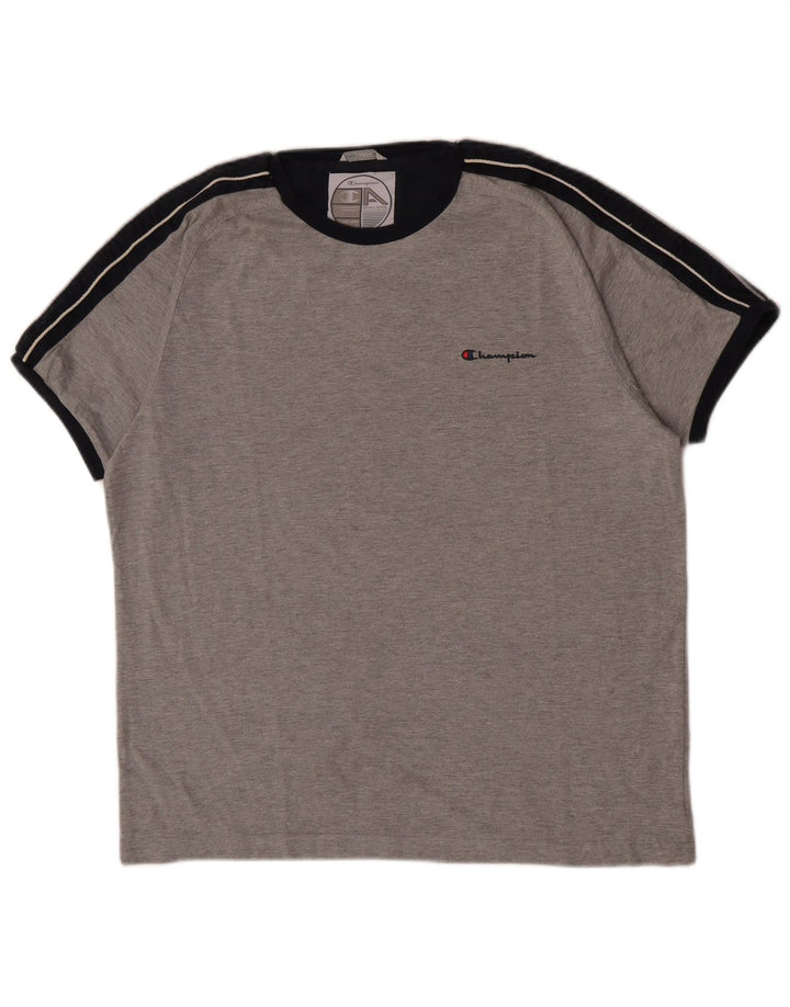 Ανδρικό T-Shirt Champion Top μεγάλο γκρι βαμβακερό