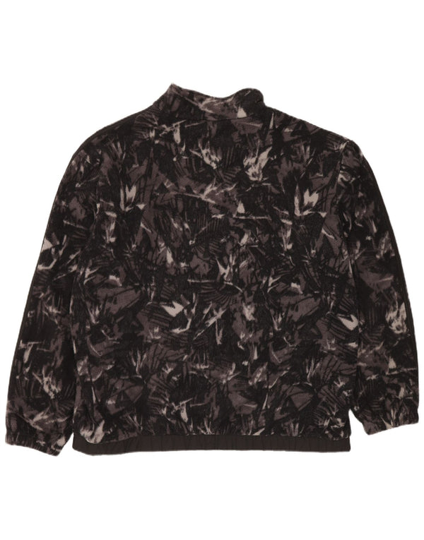 Ανδρικό μπουφάν ADIDAS αφηρημένο μοτίβο φλις φλις UK 42 XL Γκρι