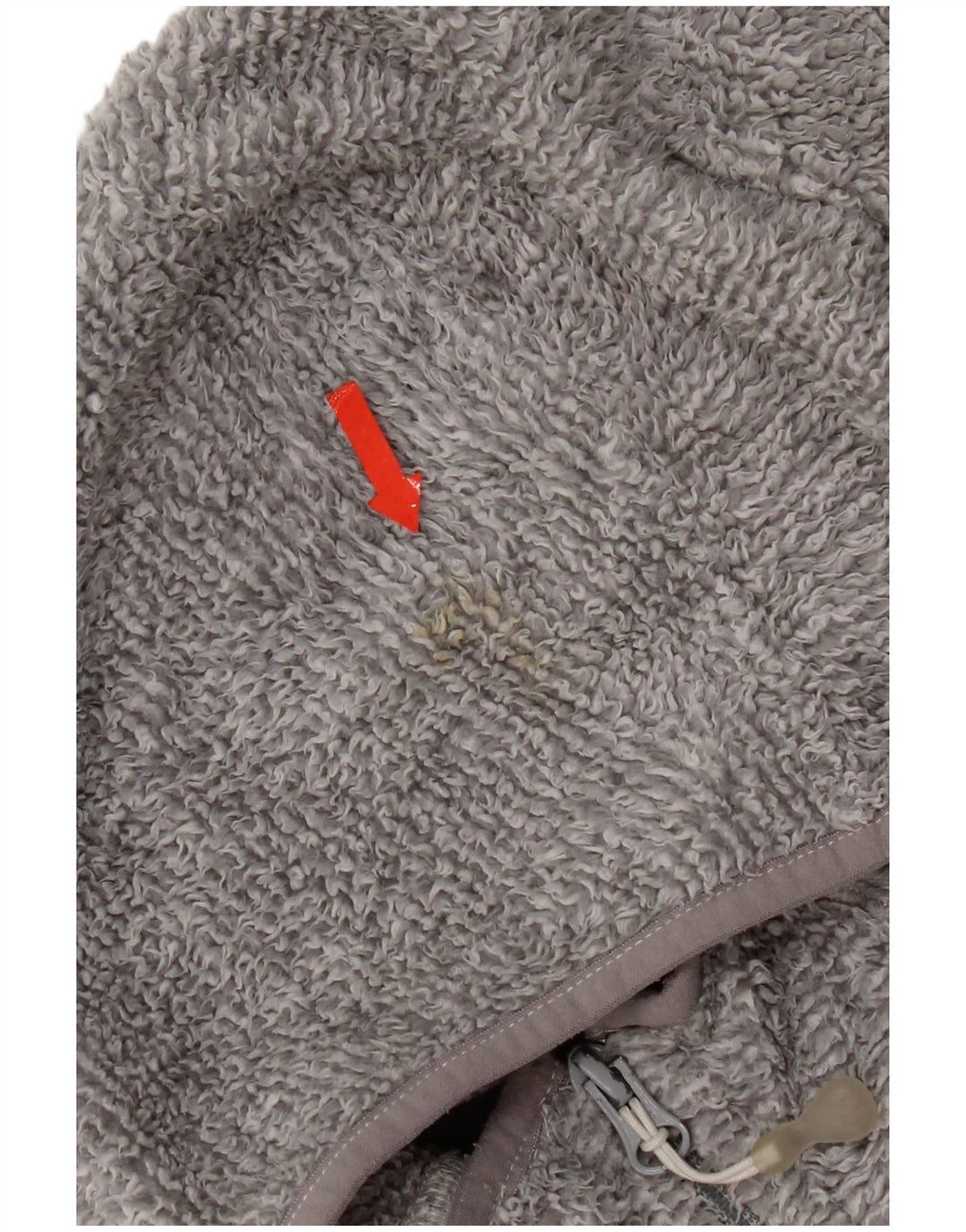 Jack Wolfskin γυναικείο φλις μπουφάν με κουκούλα UK 12 μεσαίο γκρι πολυεστέρας