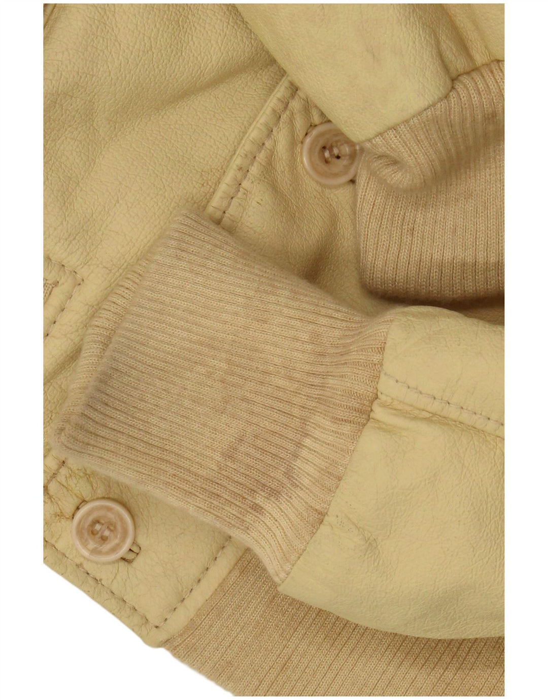 Vintage Ανδρικό Δερμάτινο Μπουφάν IT 50 Large Yellow Leather