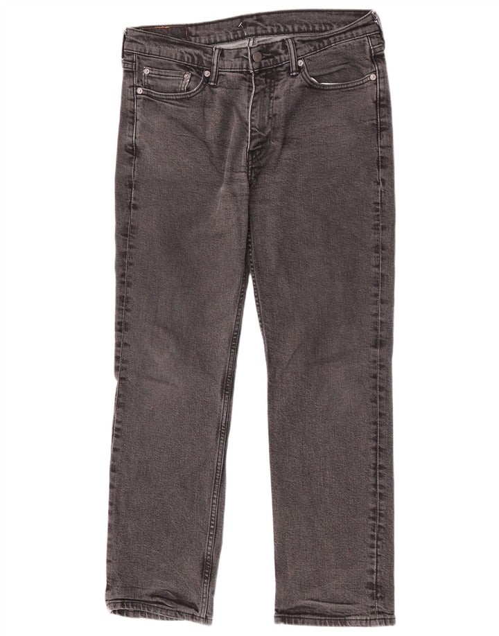 Levi's Mens 514 Straight Jeans W33 L30 Γκρι βαμβακερό