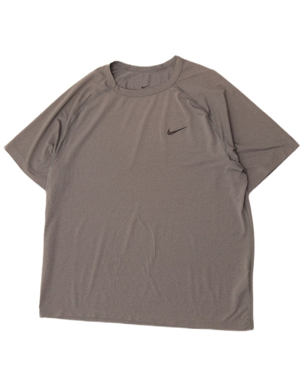 Ανδρικό μπλουζάκι Nike Dri Fit Top Large Grey Polyester