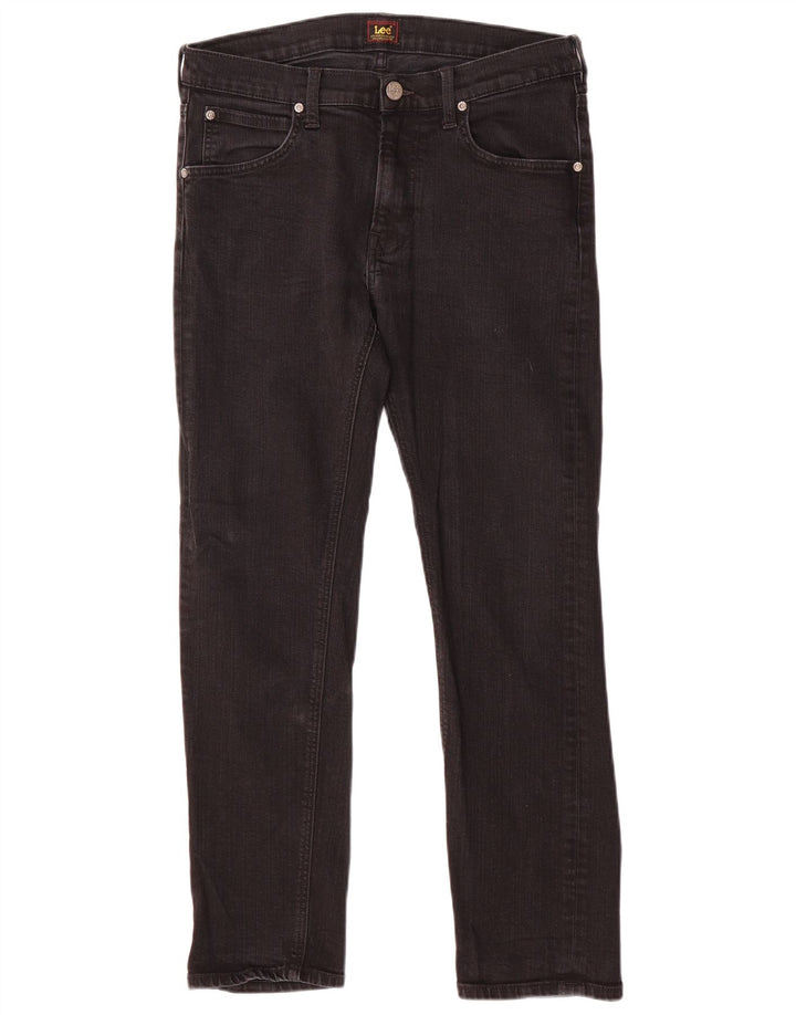 Γυναικείο τζιν LEE Daren Zip Fly Straight W31 L30 μαύρο βαμβακερό