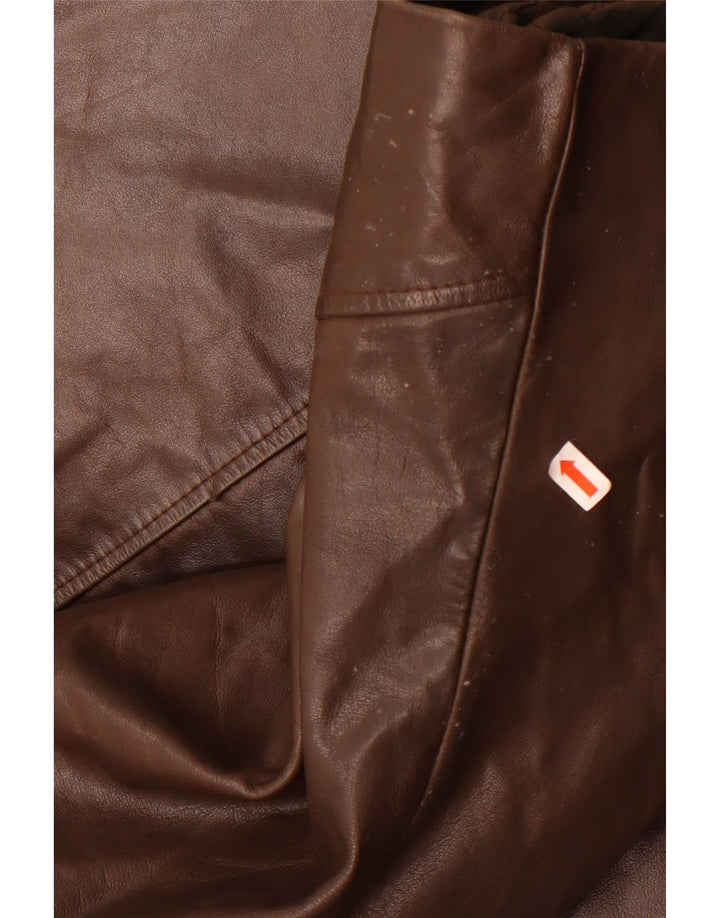 Vintage Ανδρικό Δερμάτινο Μπουφάν UK 36 Small Brown