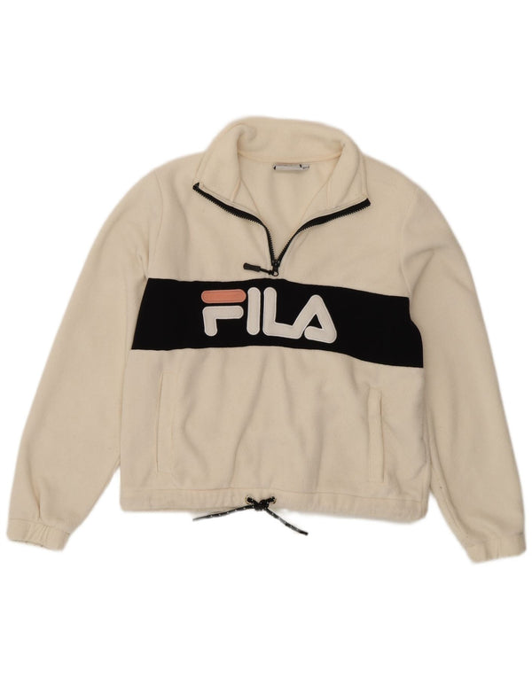 Fila Γυναικεία φούτερ Fleece Oversized Jumper UK 6 XS White Sports