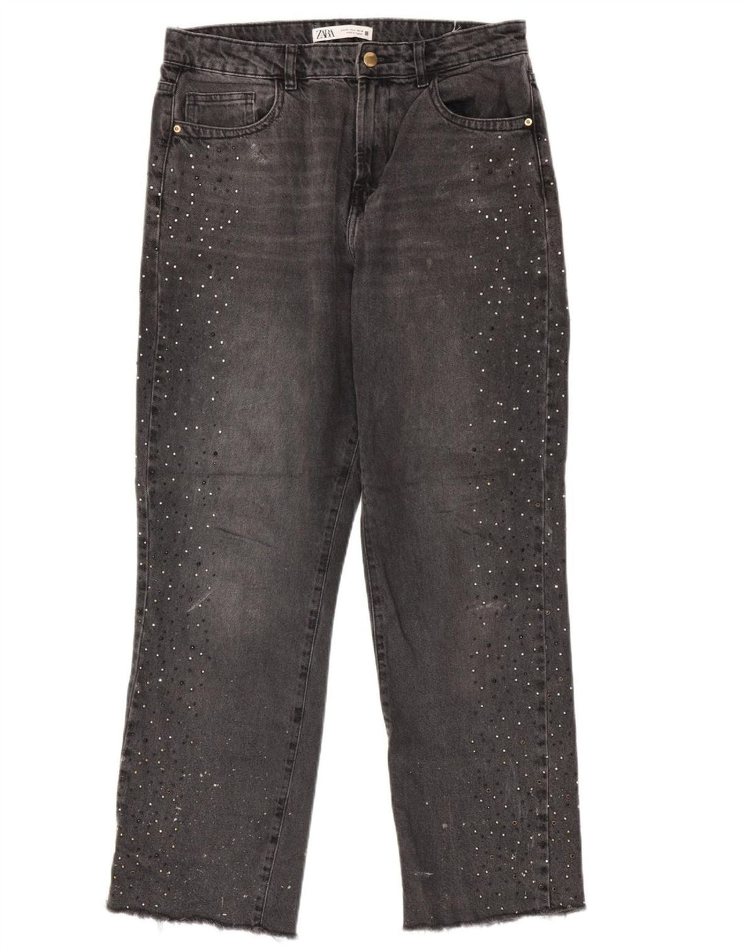 ZARA Γυναικείο ίσιο τζιν EU 40 Medium W30 L29 Γκρι