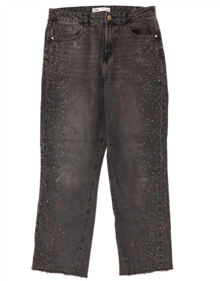 ZARA Γυναικείο ίσιο τζιν EU 40 Medium W30 L29 Γκρι