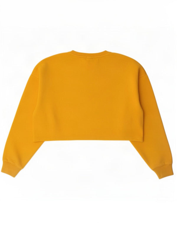 Russell Athletic Girls Crop Oversized Φούτερ Jumper 9-10 ετών κίτρινο