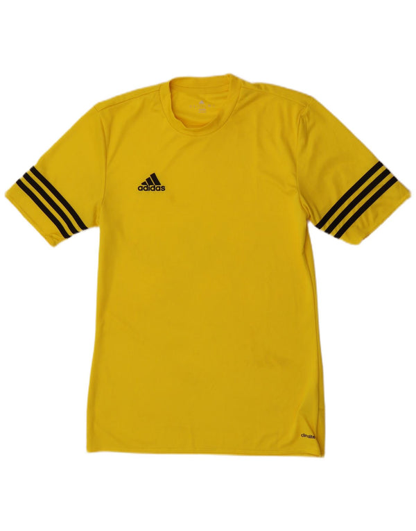 Adidas Ανδρικό T-Shirt Climalite Top Μικρό κίτρινο πολυεστέρα
