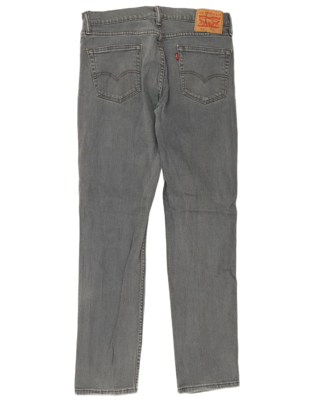 Levi's Mens 511 Slim Jeans W33 L32 Γκρι βαμβακερό