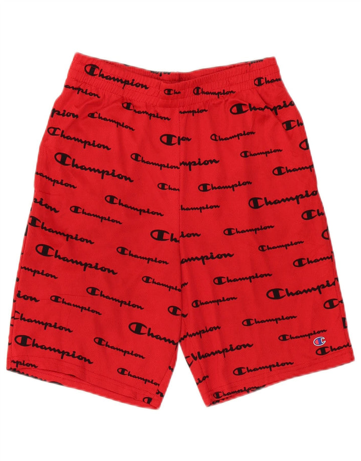 Champion Boys Graphic Sport Short 15-16 Years Red Polyester