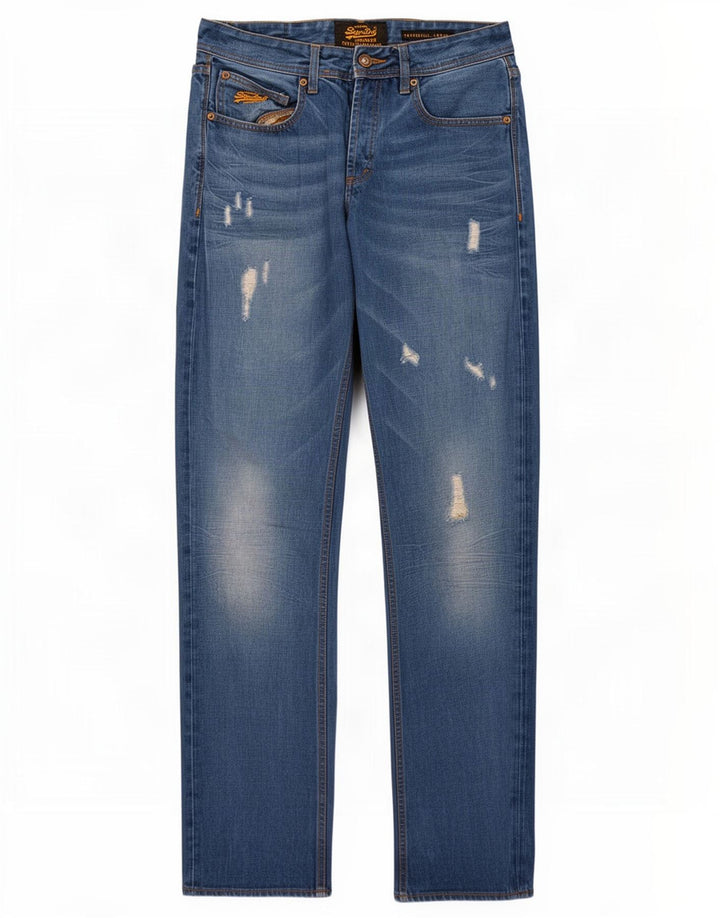Ανδρικό Superdry Copperfill Distressed Loose Jeans W32 L32 Μπλε βαμβακερό