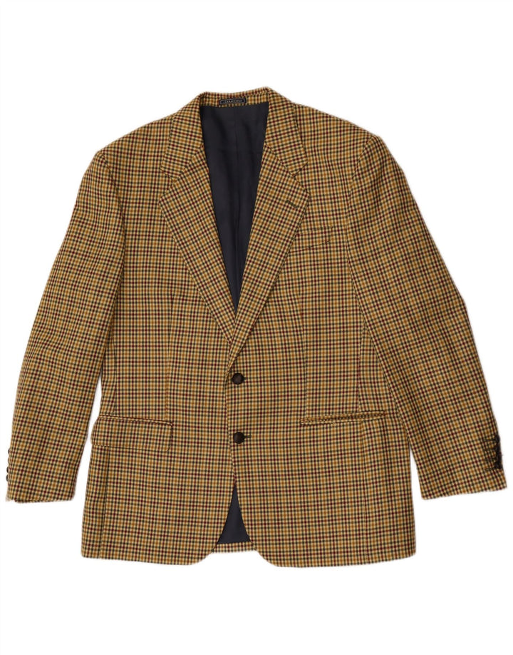 Caracciolo Ανδρικό σακάκι σακάκι με 2 κουμπιά IT 52 XL Καφέ Houndstooth