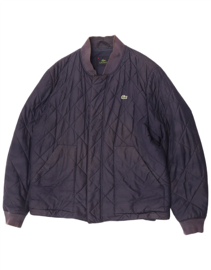 Ανδρικό καπιτονέ μπουφάν Lacoste IT 56 3XL Navy Blue Polyester
