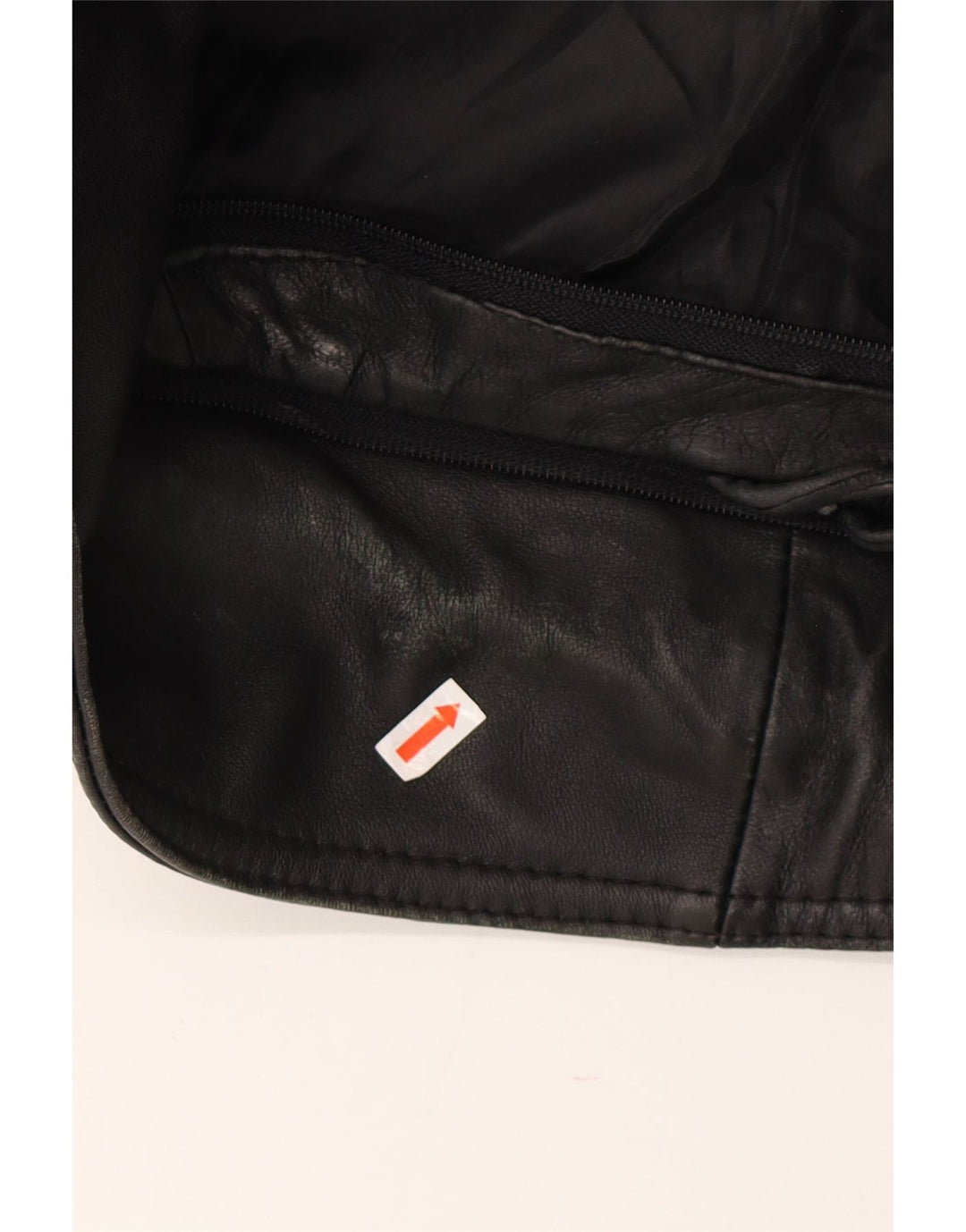 Vintage Ανδρικό Δερμάτινο Παλτό UK 42 XL Μαύρο