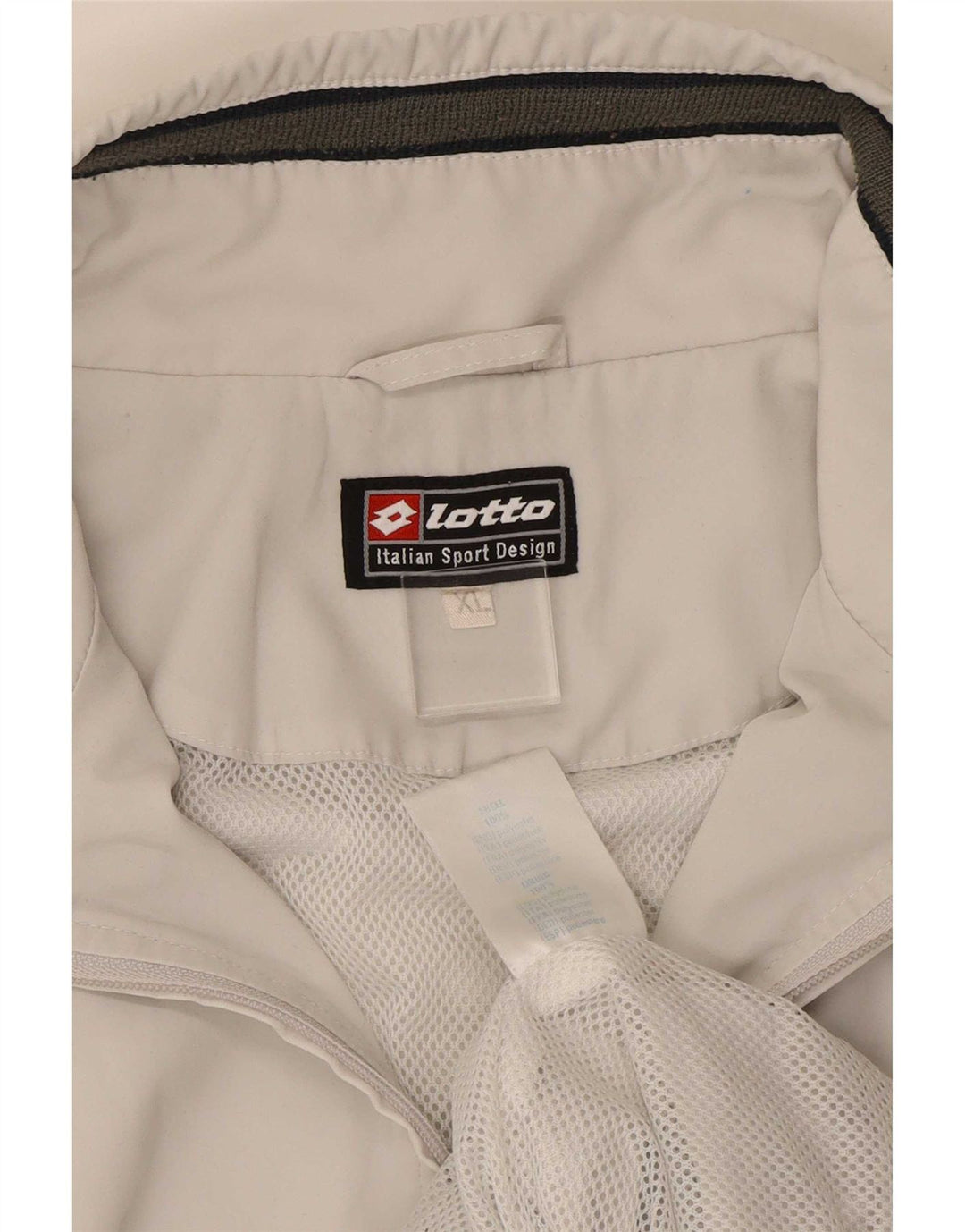 Ανδρική φόρμα Lotto Top Jacket XL Λευκό ριγέ πολυεστέρα