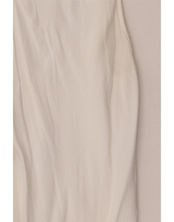 Trussardi Jeans Γυναικεία Μπλούζα Top IT 40 Small White Viscose