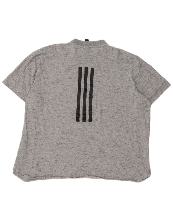 Ανδρικό T-Shirt Adidas Top 2XL Γκρι βαμβακερό