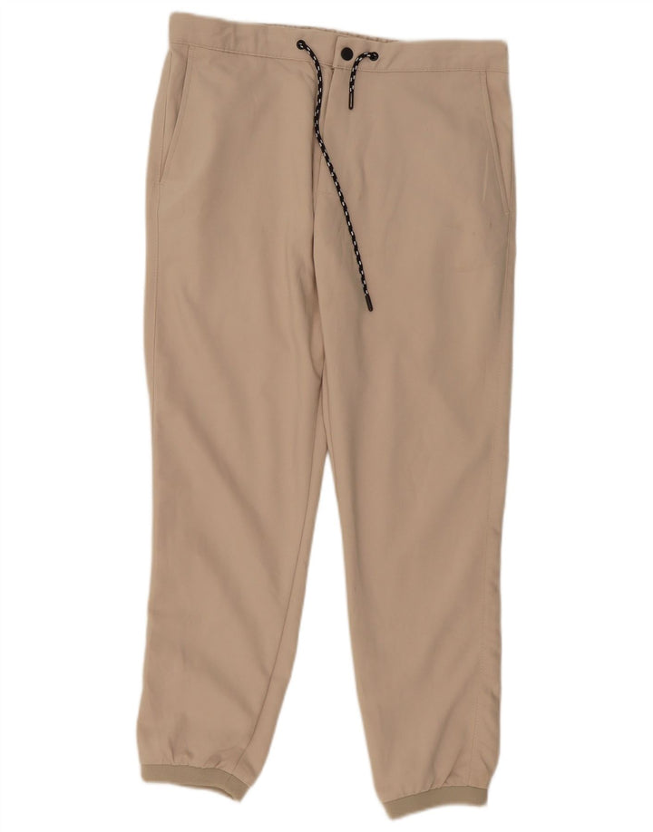 ZARA Ανδρικό παντελόνι Joggers Chino Medium W32 L28 Beige Polyester
